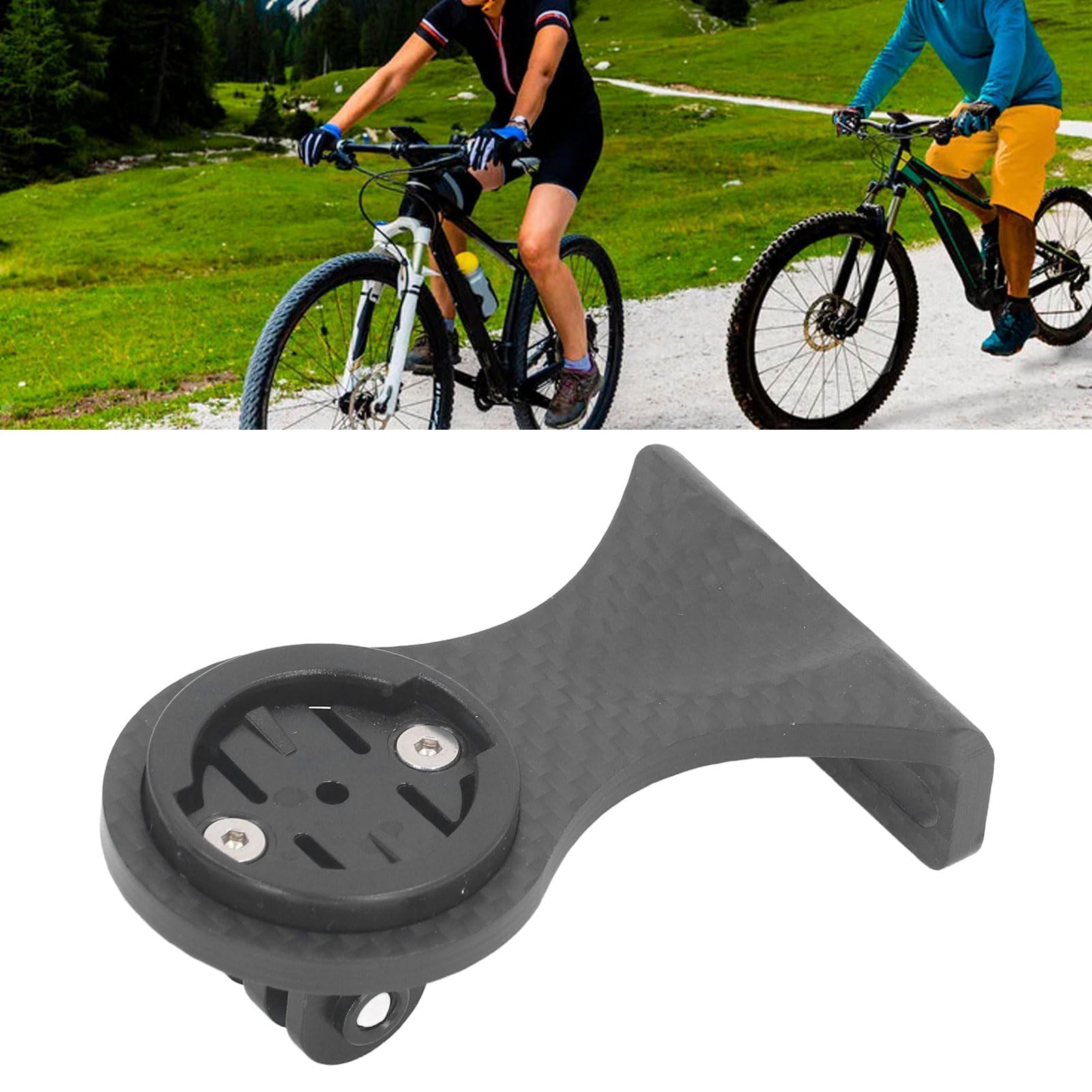 SUNGOOYUE Soporte para Ordenador de Bicicleta, GUB 693, Soporte para Manillar de Ordenador de Bicicleta de Fibra de Carbono para Garmin, Bryton