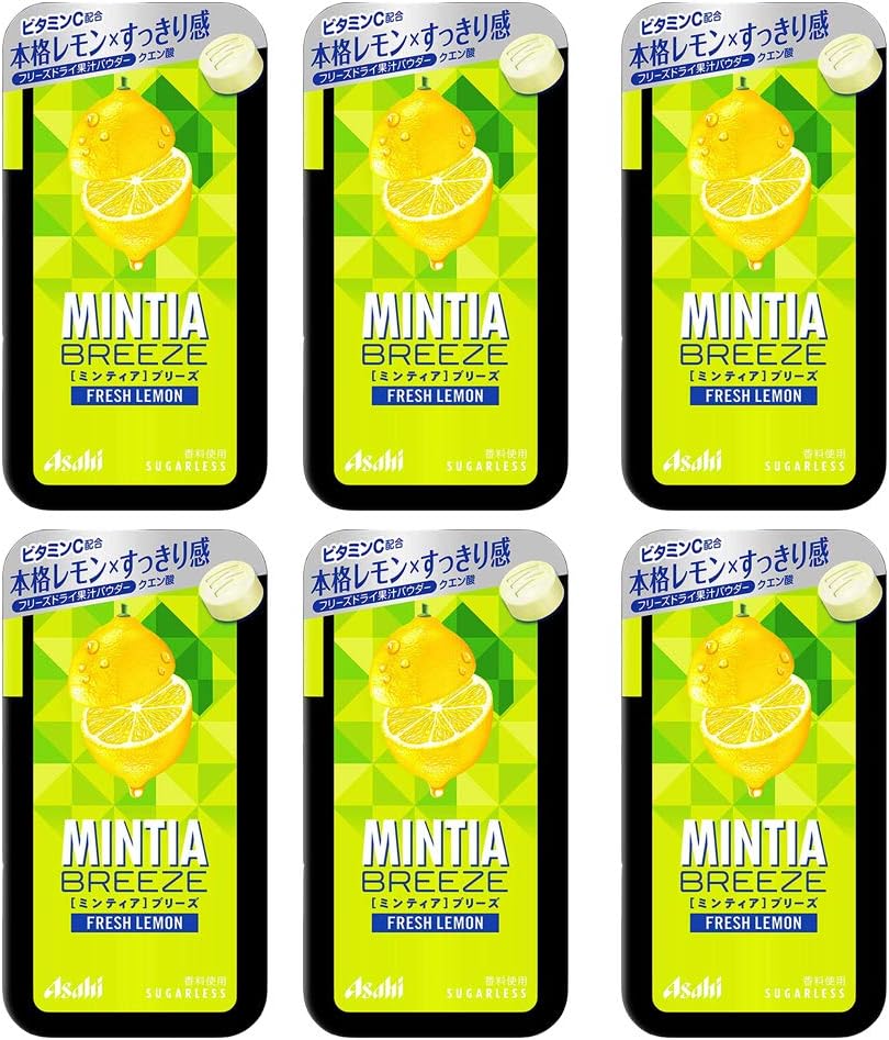 Mitia Breeze Fresh Lemon 0.8oz 6pcs Japanese Tablet Candy Ninjapo