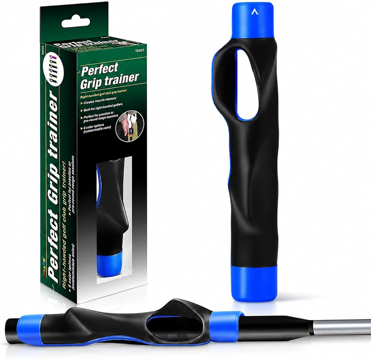 Golf Grip Trainer & Swing Training Aid – Correct Hand Positioning, Improve Swing Consistency & Muscle Memory – Practice Tool for Beginners & Intermediate Golfers