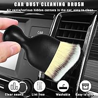 Vista 4 de Cepillo para polvo interior de coche Dickno, cepillos de detalle de auto suaves sin rayones, herramienta universal de limpieza interior de vehículo