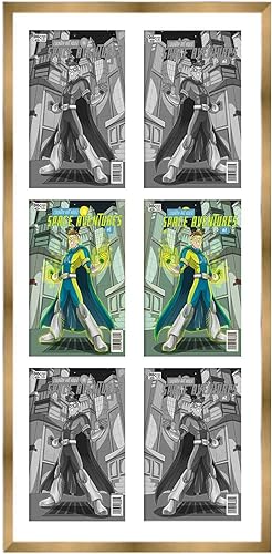 Miniatura 147 de Marco de cómic negro mate Para cómics publicados entre 1986 y el día actual (marco de madera maciza de cómic de la Edad Dorada), hecho