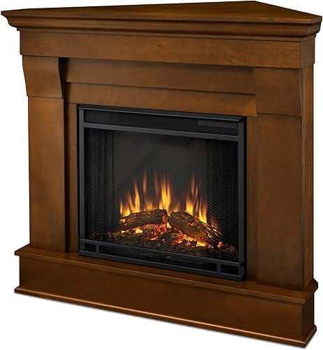 Real Flame 5950E Chateau Corner - Chimenea eléctrica pequeña, color espresso