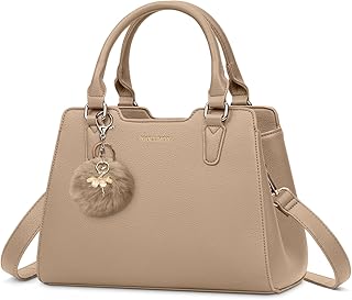 Handtasche Damen Mittelgroß Tasche Leder Henkeltasche Damen-Henkeltaschen Tote Bag Handtaschen Taschen Schultertaschen Umhängetasche Schultertasche Damenhandtaschen Khaki