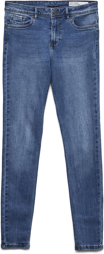 VERO MODA Vmtanya Mr S Piping Jeans Vi349 Noos dames Skinny jeans,Blau (Medium Blue Denim Medium Blue Denim),L / 30L