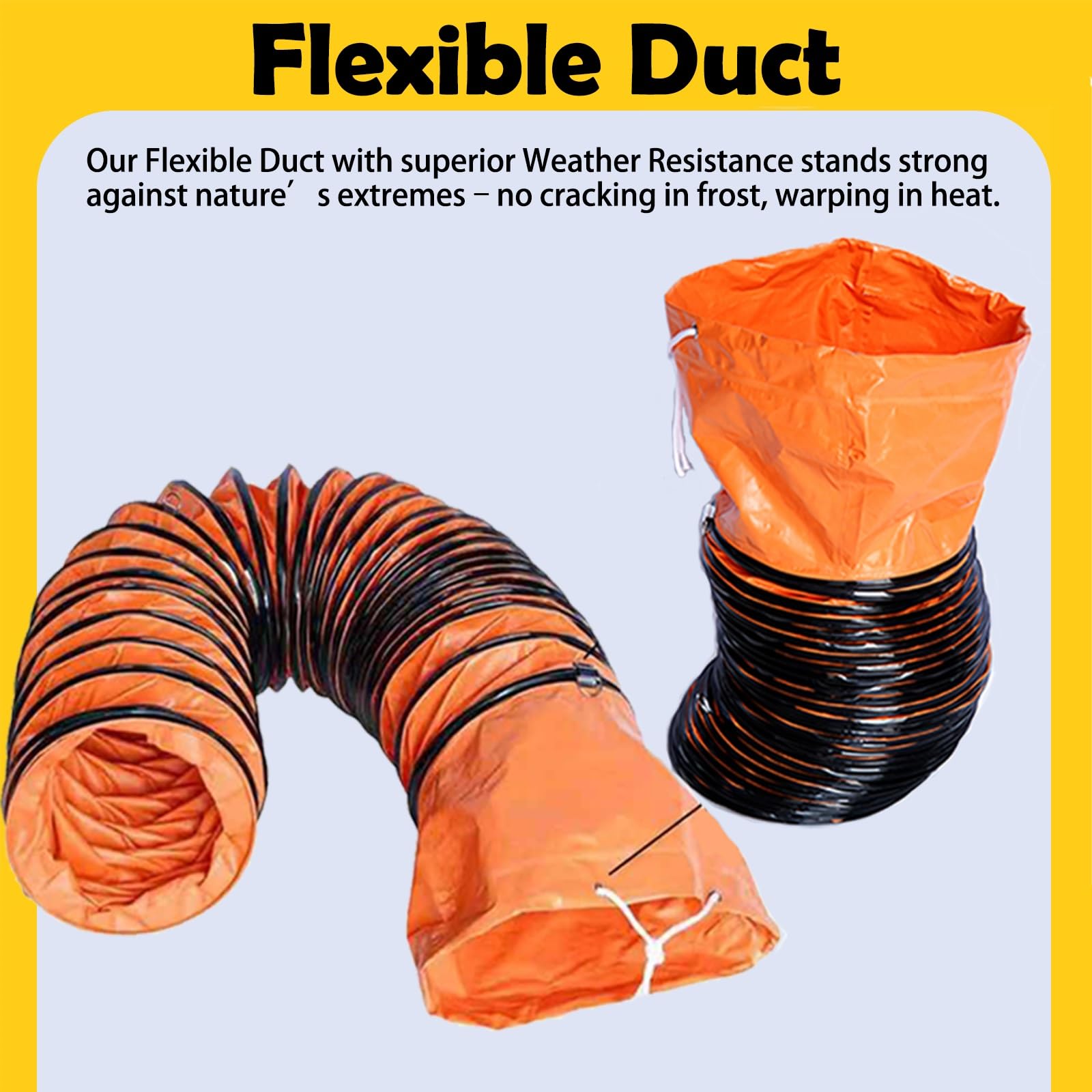 Manguera flexible de ventilación de escape, alambre de acero reforzado de goma de silicona, manguera de ventilación de secadora para HVAC, cocina, baño
