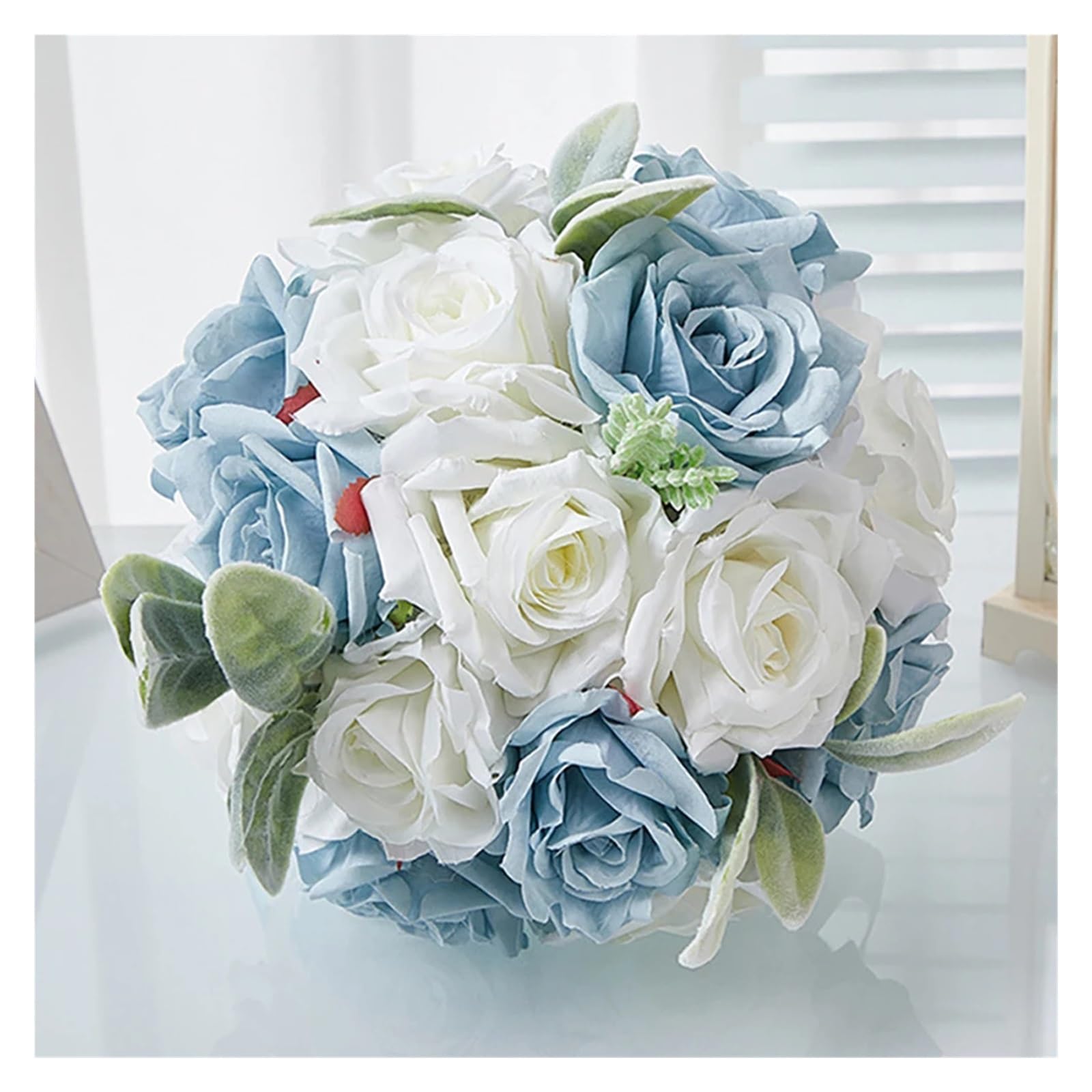 Giveduno Artificial Rose Wedding Bouquet