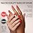Glamnetic Press On Nails - Fiery Red | Opaque Bright Red Short Almond Fake Nails, Salon Quality | 15 Sizes - 30 Nail Kit