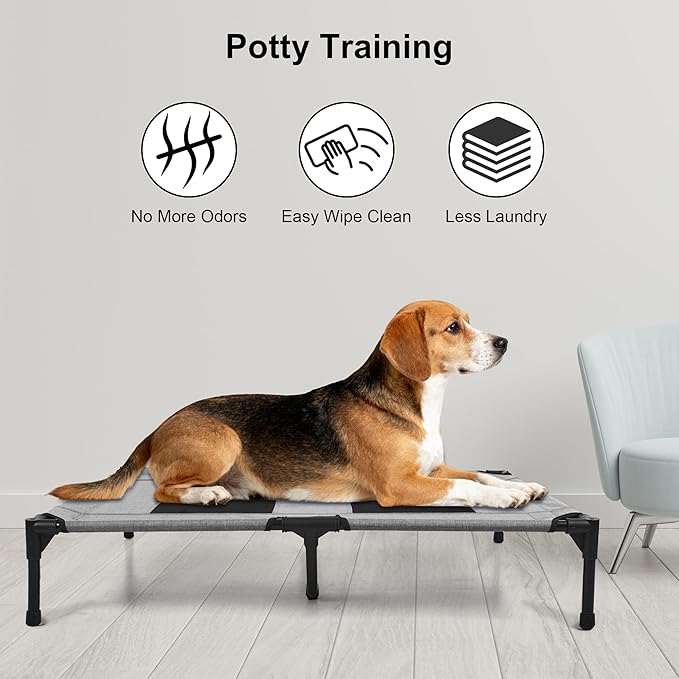 Catre Elevado para Perro Mediano 106cm Refrescante y Plegable miniatura 2