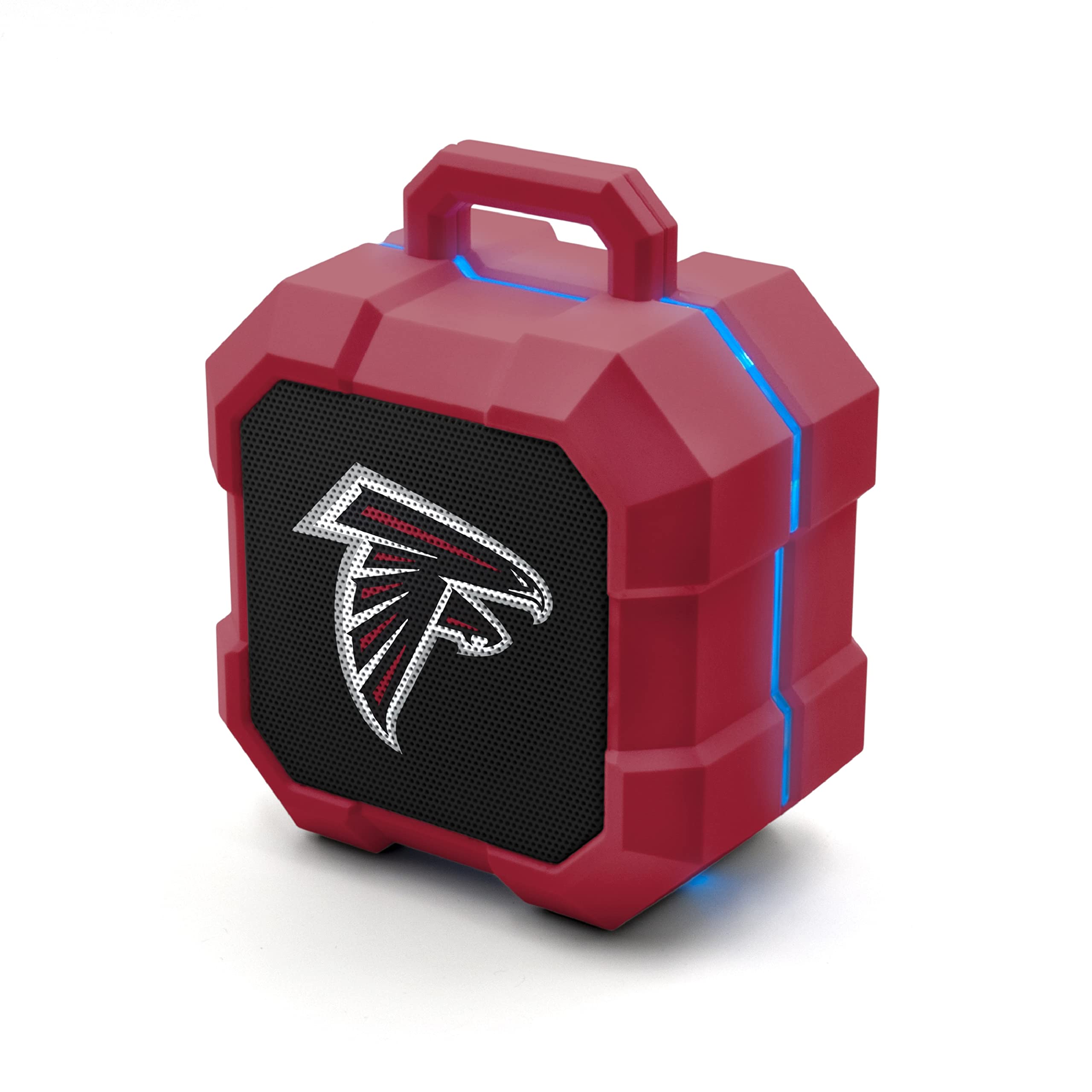 NFL Shockbox LED Wireless Bluetooth Speaker - Water Resistant IPX4, 5.0 Bluetooth with Over 5 Hours of Play Time - Small Portable Speaker - Officially Licensed NFL, Perfect Home & Outdoor Speaker