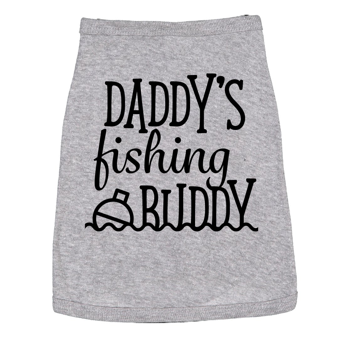 Daddys Fishing Buddy Dog Shirt – Funny Pets Costume Graphic Tee for Dogs – Soft Cotton T-Shirt Fit Small to XXL Clothes Gift for Pet Owners and Animal