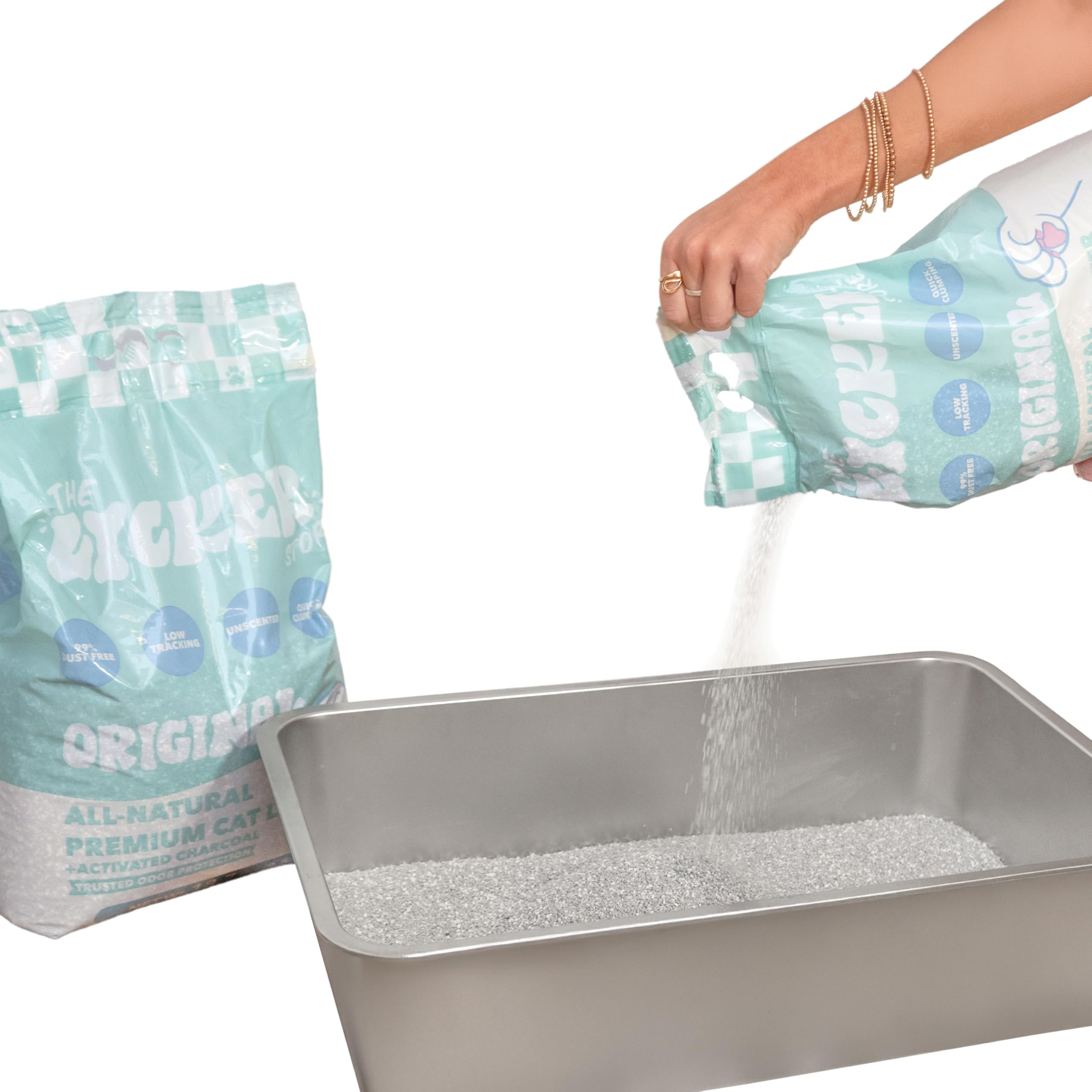 CLR2000B-SET3 - Arena para Gatos de Arcilla bentonita sin Perfume con carbón Activado, Control Natural de olores, 99% Libre de Polvo, 9 Libras (Juego de 3)