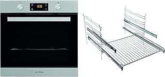 Privileg PBWR6 OP8V2 IN Einbau-Backofen/ A+ / 71 L / Pyrolyse-Reinigungssystem / Backauszug mit 2 Ebenen / Edelstahl / Turn&amp;Go / Click&amp;Clean / Versenkbare Bedienknebel