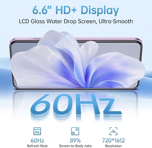Miniatura 2 de OUKITEL Teléfono celular C53 desbloqueado, 6.6 "HD+ pantalla Waterdrop Android 14, 4300mAh Smartphone, 8GB+64GB1TB Octa Core, 13MP cámara principal,