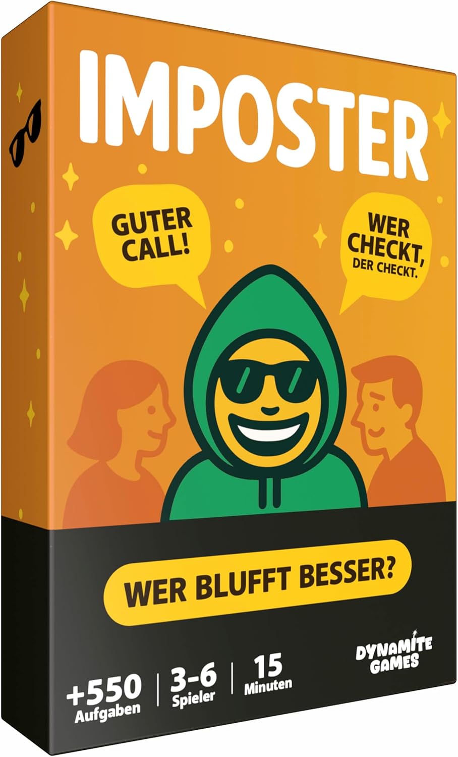 Imposter Who is the Imposter? The viral party game from 12 years old, bluffing, guessing and laughing for game nights and parties, funny card game for friends and family