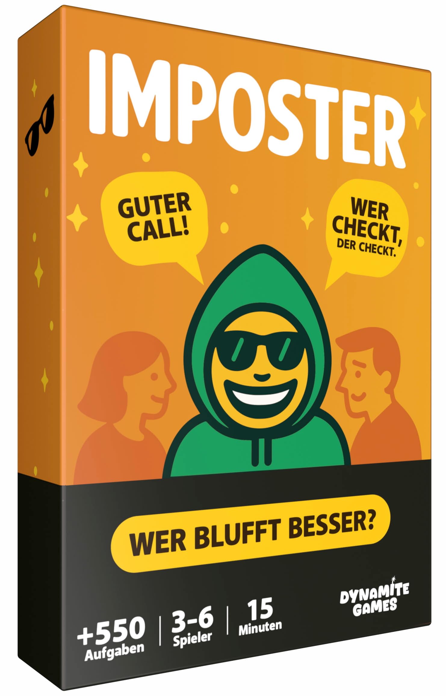Imposter – Wer ist der Hochstapler? | +550 Aufgaben | das virale Partyspiel | Bluffen, Raten & Lachen für Spielabende & Partys | Lustiges Kartenspiel für Freunde & Familie ab 12 Jahren