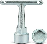 Vista 1 de Water Meter Wrench for Pentagon Socket, Curb Stop Wrench, Water Valve Shut Off Tool for Penta Socket, Pentagon Curb Box Key