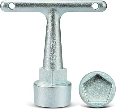 Water Meter Wrench for Pentagon Socket, Curb Stop Wrench, Water Valve Shut Off Tool for Penta Socket, Pentagon Curb Box Key