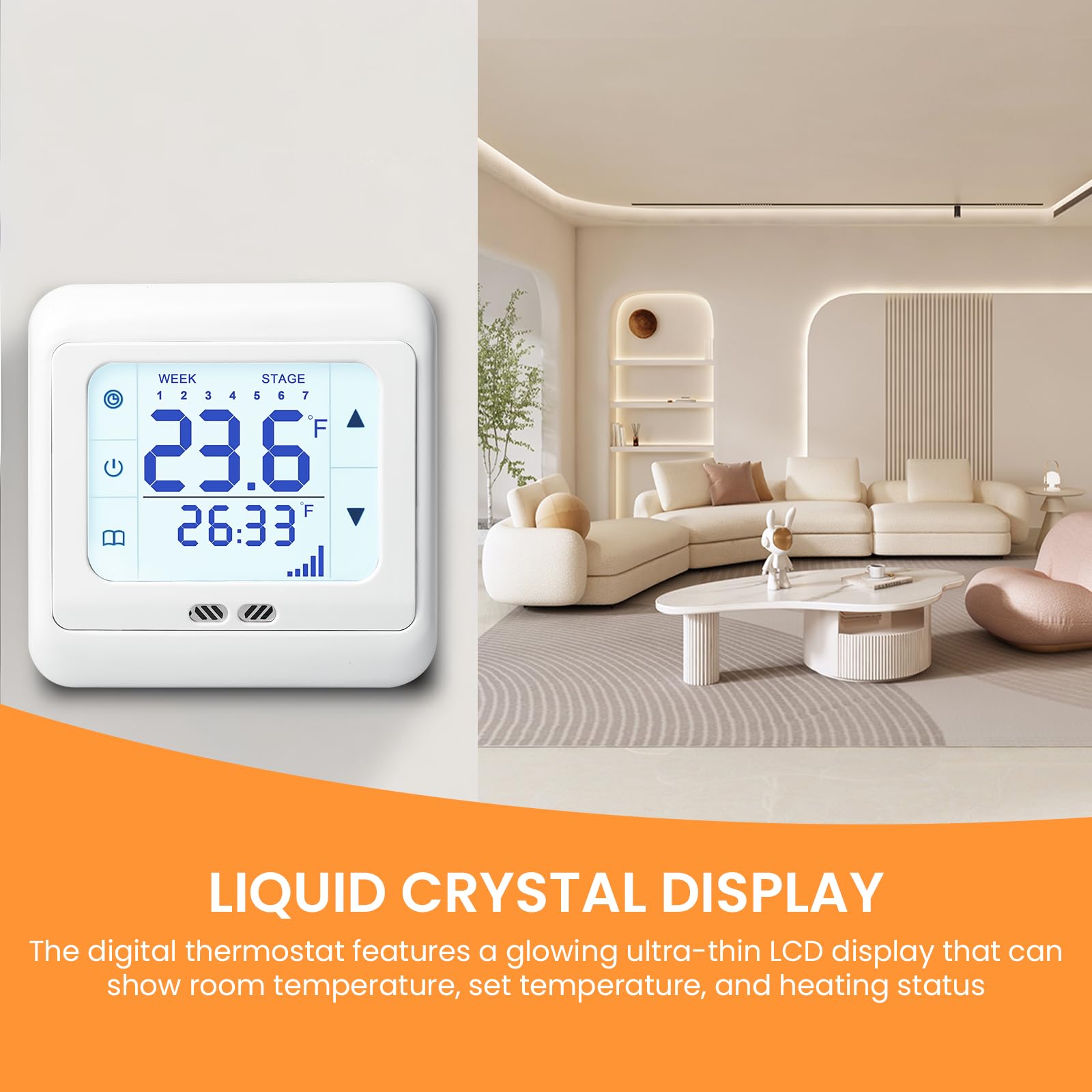 1 Termostato Elettrico Per Riscaldamento A Pavimento