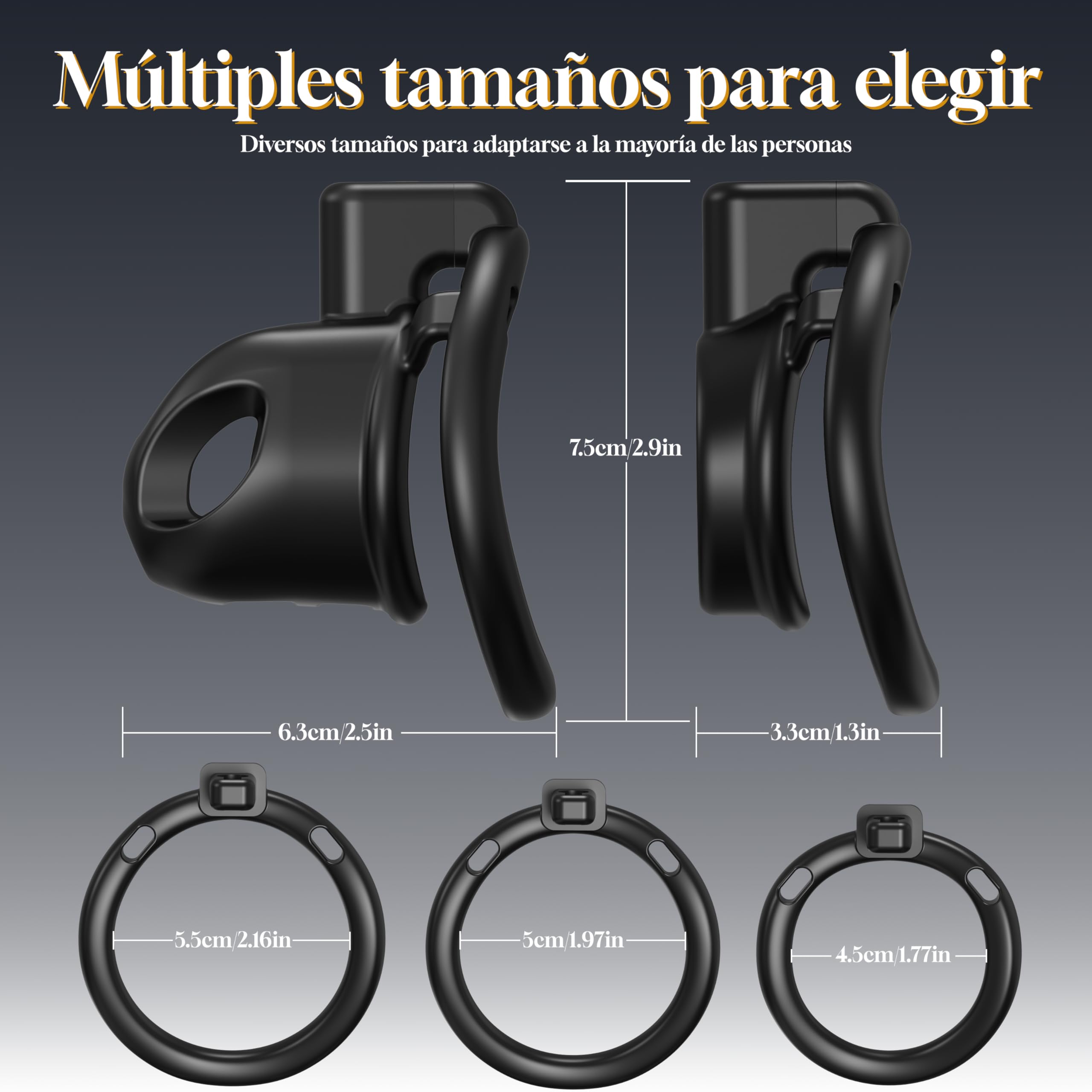 Jaulas de Pene Juguetes Eróticos para Pareja Sexuales - 2 Estilos Jaula de Castidad Masculina con 3 Anillos y Catéter Uretral para Controlar la Erección el Pene, Bondage BDSM Juguetes Sexuales Hombre