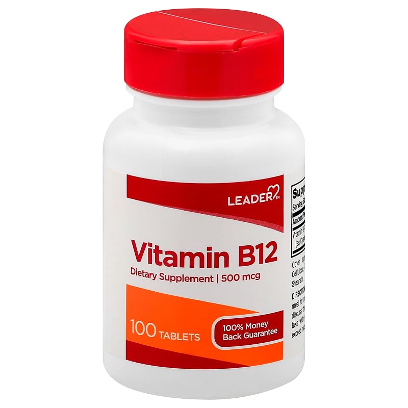 Leader Vitamina B12 500 mcg, 100 comprimidos