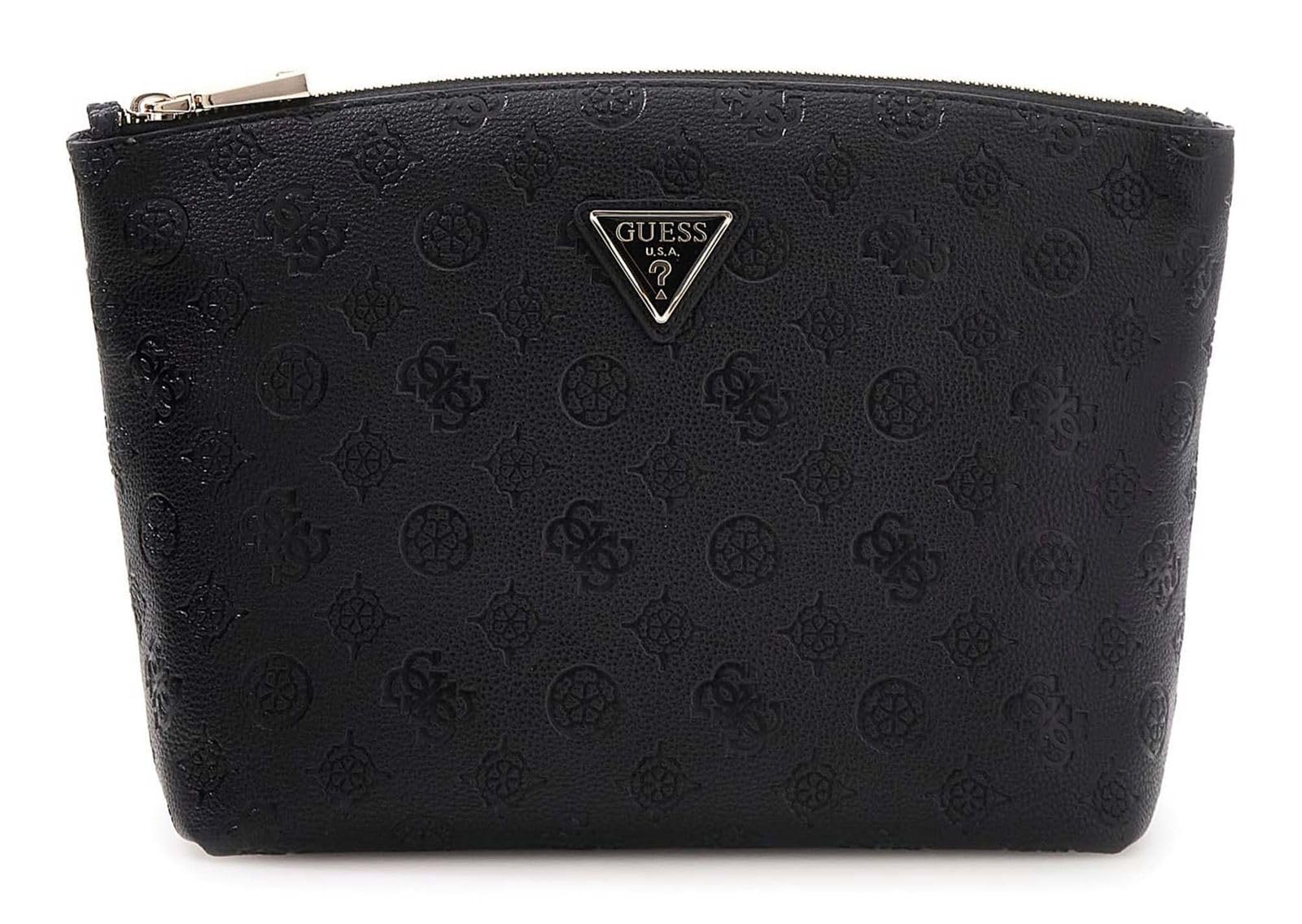 GUESS Kosmetiktasche Wilder Top Zip Cosmetic Bag Black schwarz