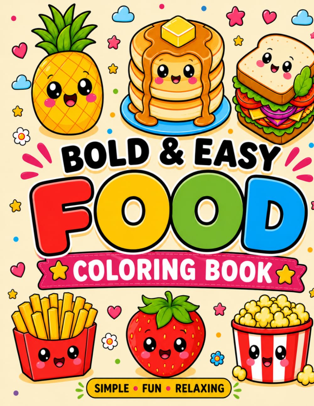 Bold And Easy Food Coloring Book