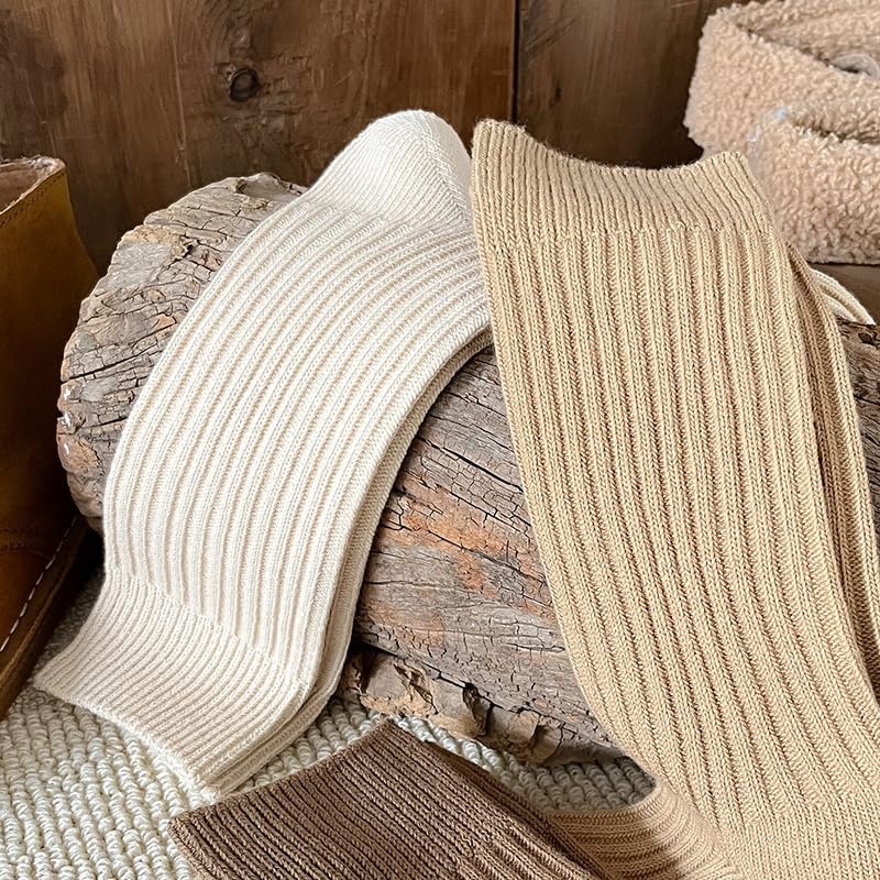 Image of 83% Cotton Thick winter Knit Warm Socks,Comfy Cozy Breathable Casual Socks for Men & Women