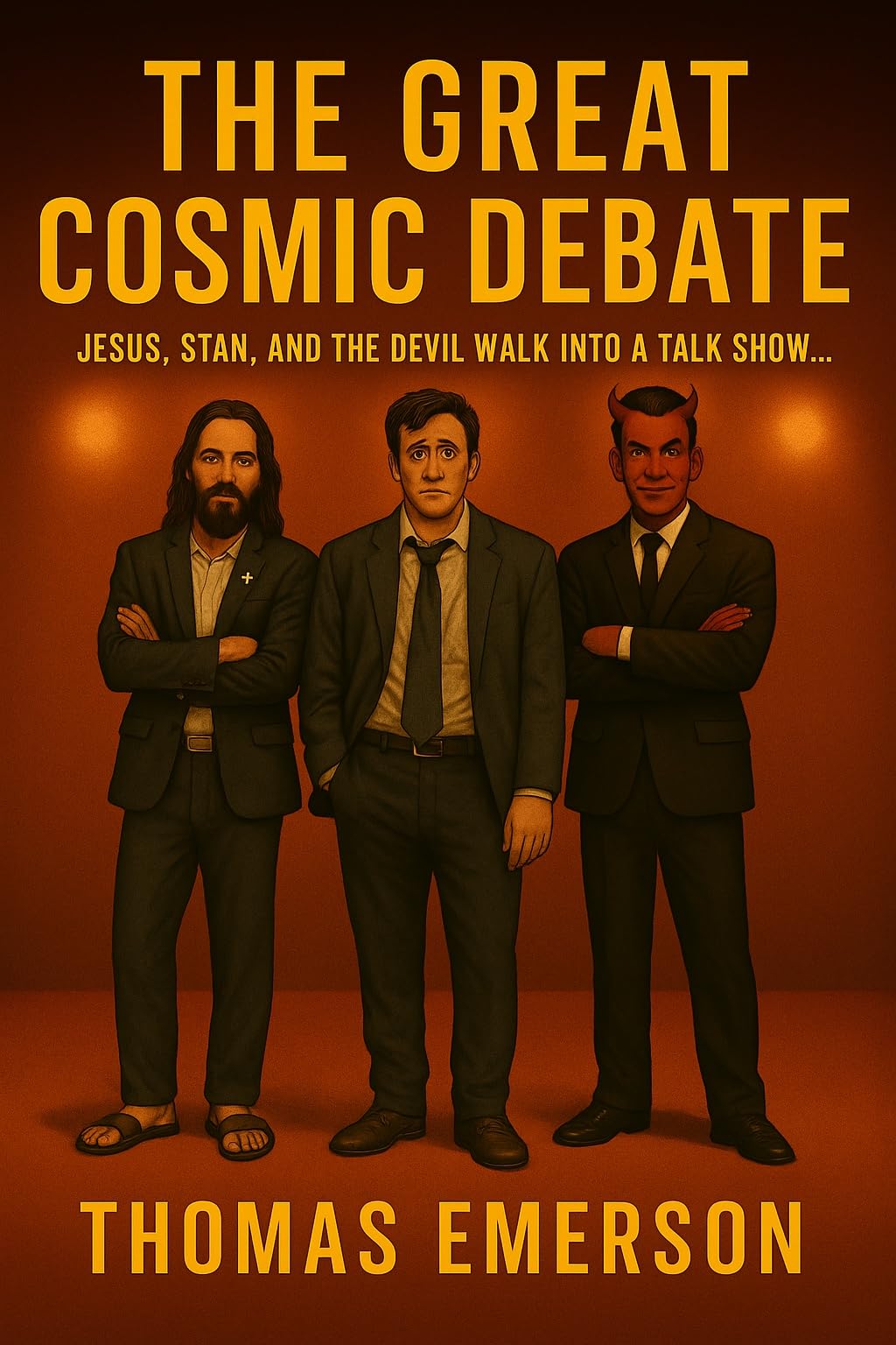 The Great Cosmic Debate: Jesus, Stan, and the Devil Walk into a Talk Show... An Absurdist Comedy
