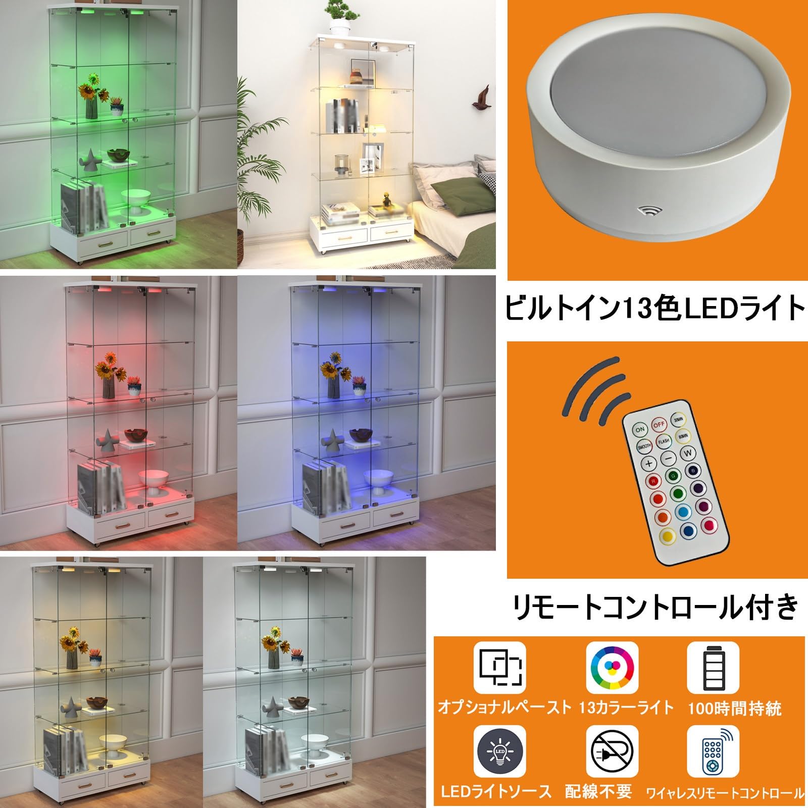 Amazon.co.jp: ショーケース 全面強化ガラスコレクションケース 5mm