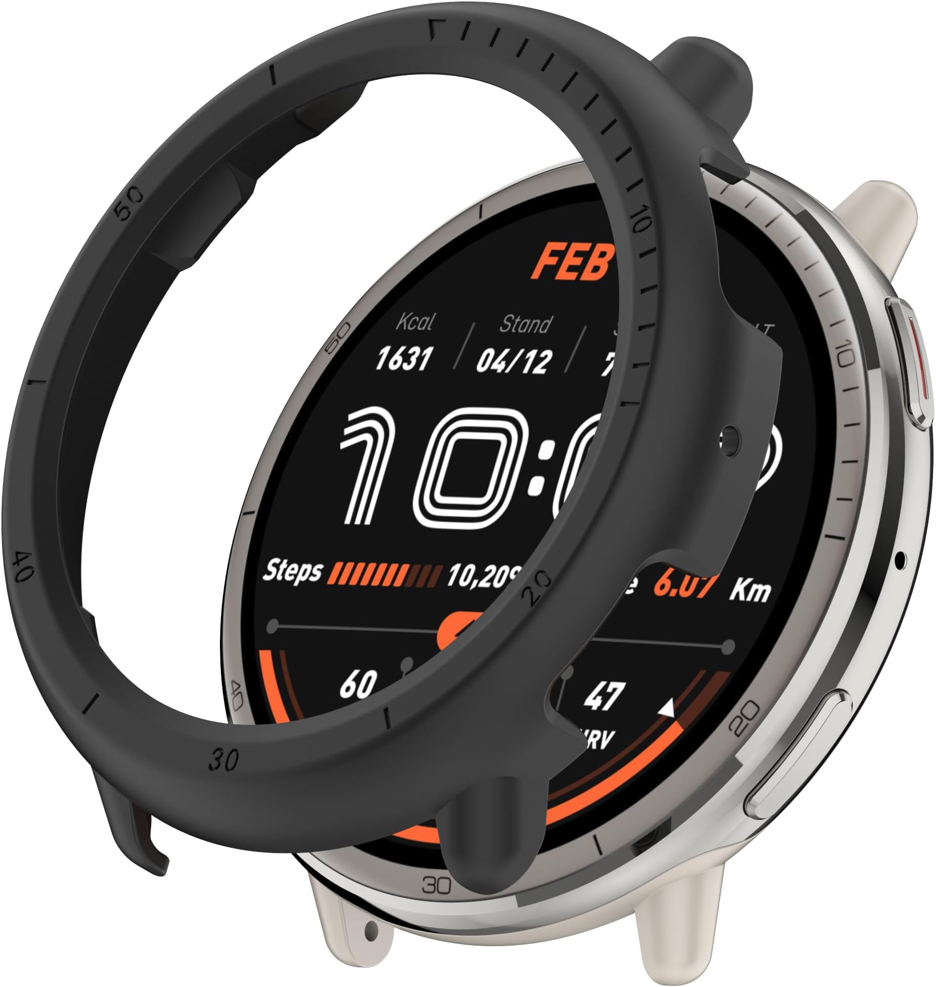 Screen Protector Case Compatible for Amazfit Active 2 Hard PC Bumper Shell Watch Cover Replacement for Amazfit Active 2 Smart Watch [NO Screen]