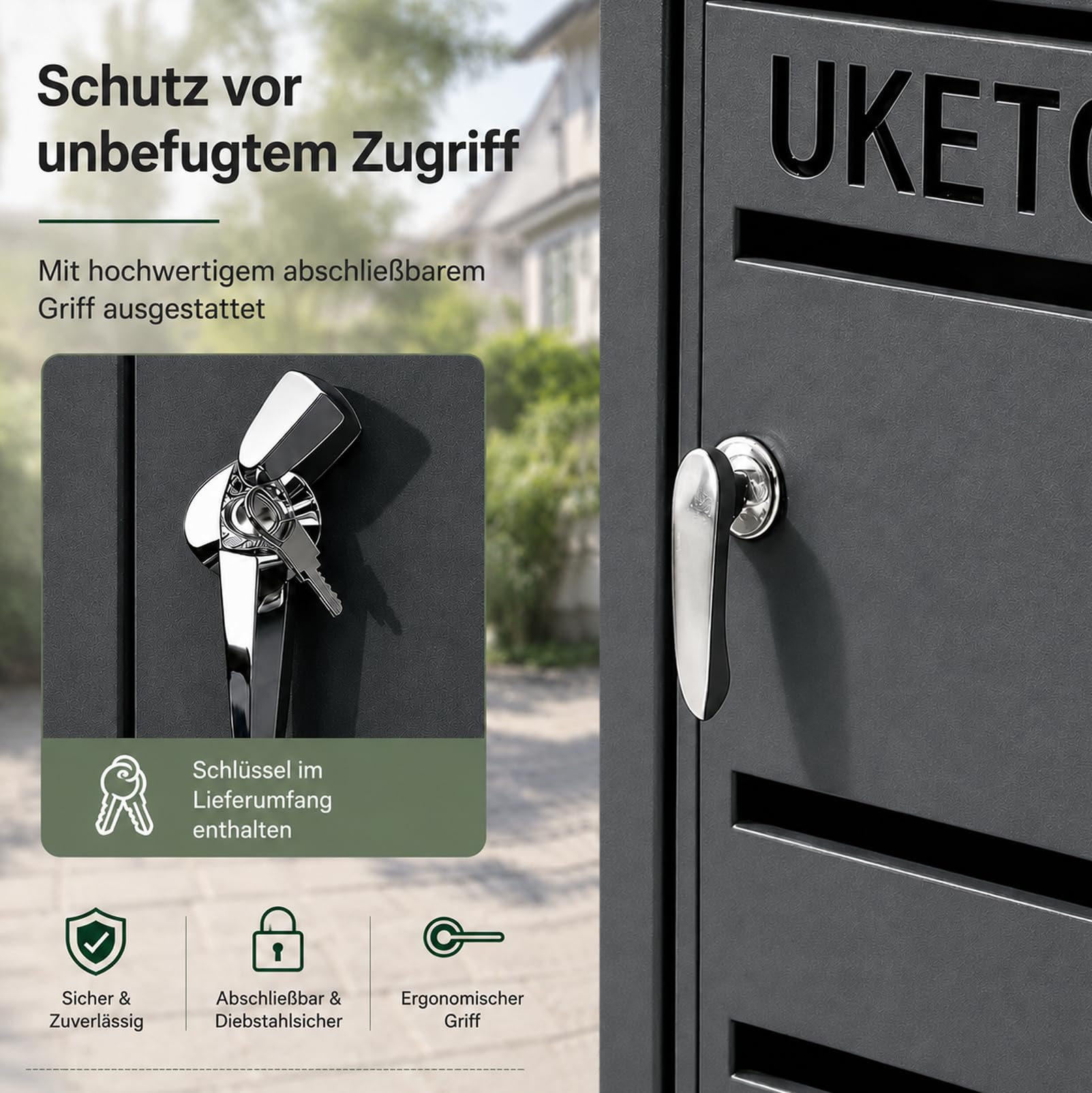 Mülltonnenbox 2er aus verzinktem Stahl für 2 Tonnen bis je 240 L