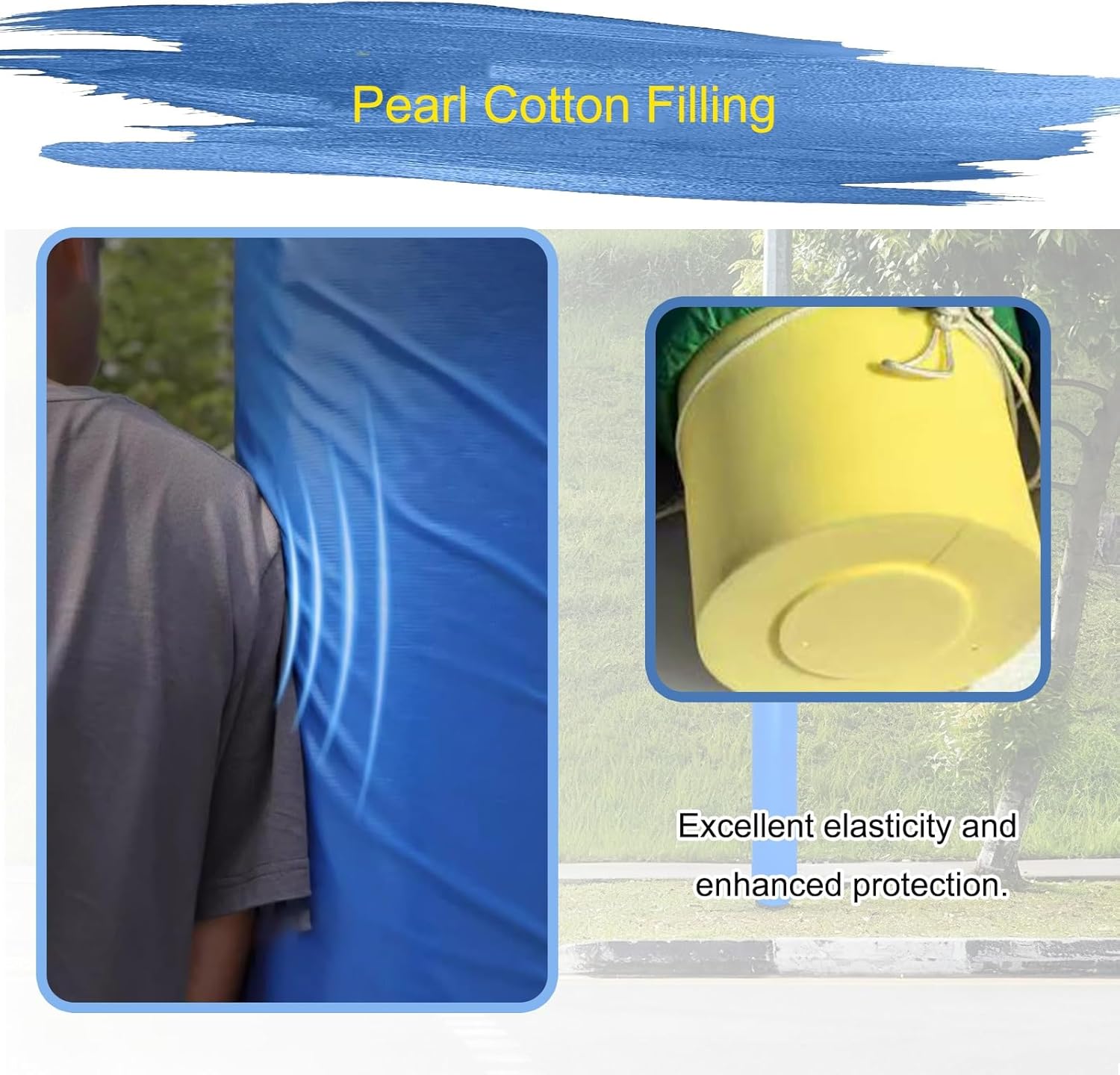 Heavy Duty Basketball Pole Pads, Basketball Pole Padding, Weatherproof Protective Padding, Easy Installation, for Training Player Protection and Safety