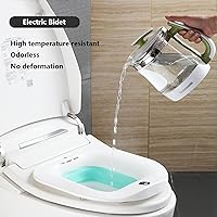Vista 3 de Bañera eléctrica para asiento de inodoro plegable para hemorroides, cuidado posparto, alivia y limpia la vagina y el anal para mujeres embarazadas