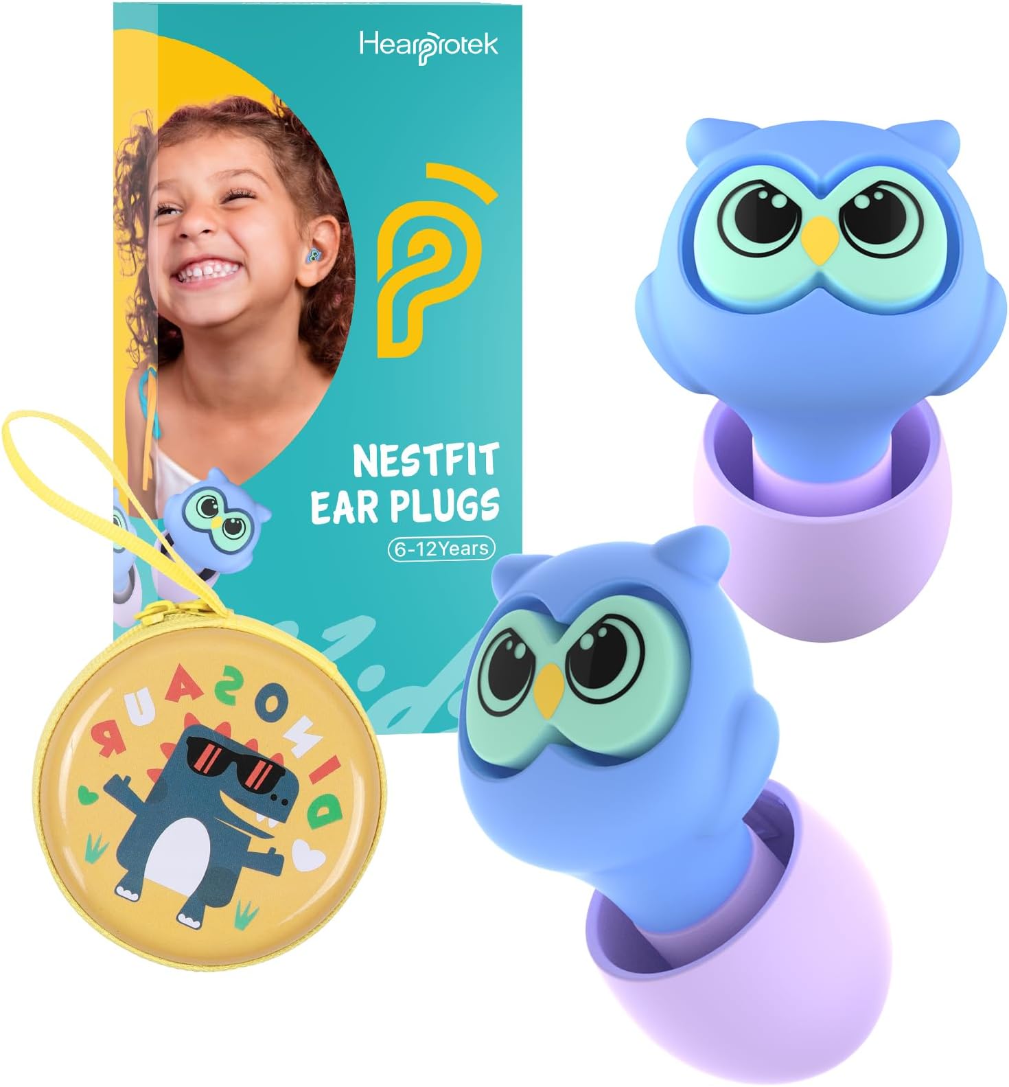 Fitciz Tappi per le orecchie per bambini – tappi per le orecchie per bambini – bambini e piccoli canali uditivi – rumore sonno concerto aereo scuola – tappi per le orecchie (2