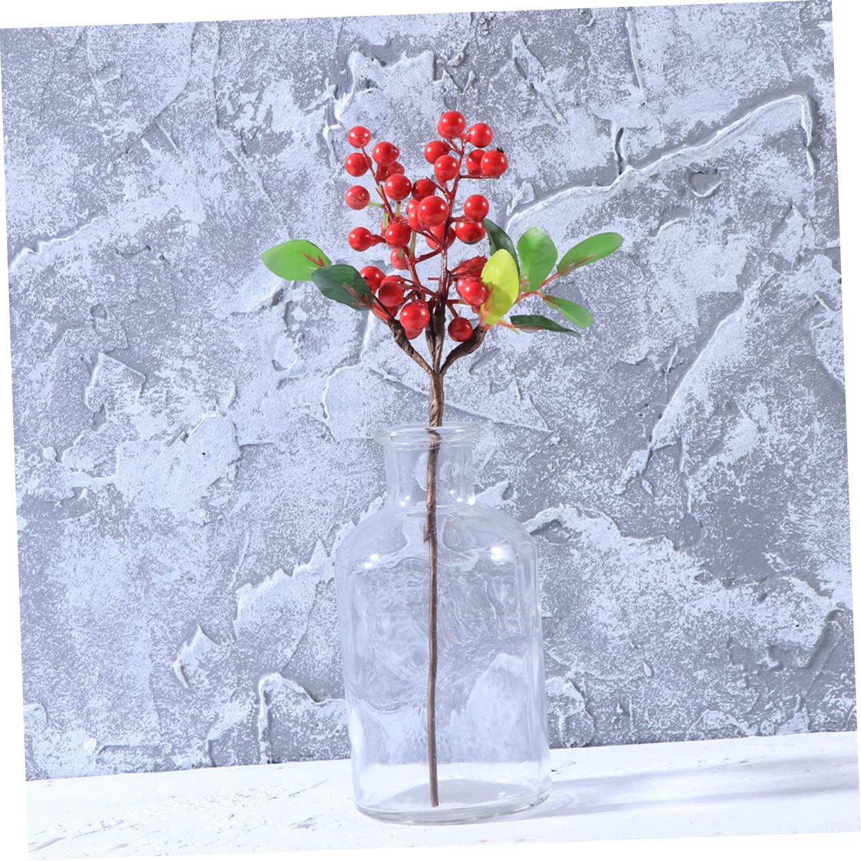 DECHOUS 20pièces Tiges De Baies Artificielles pour Noël Picks De Baies De Houx Décorations Festives pour Maison Et Fêtes