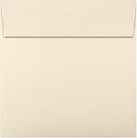 Vista 297 de LUXPaper Sobres de invitación cuadrados Despegar y prensar 8 x 8 pulgadas Natural Texto de 70 libras 50