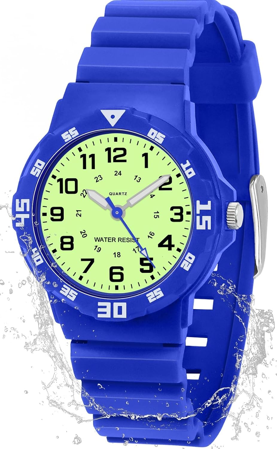 SOCICO Kids Analog Watch 30M Waterproof & Learning Time for Boys Girls