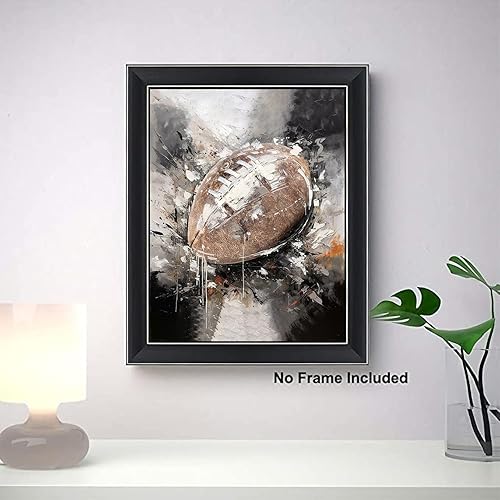 Miniatura 6 de CNIIOREave - Arte de pared con temática deportiva, arte retro de grafiti de acuarela, fútbol, béisbol, fútbol, baloncesto para habitación de niño,