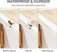 Vista 5 de Protectores de bordes y esquinas de bebé, protector de muebles de espuma suave, tira para parachoques de mesa, 3.15 pulgadas x 6.56 pies, marrón