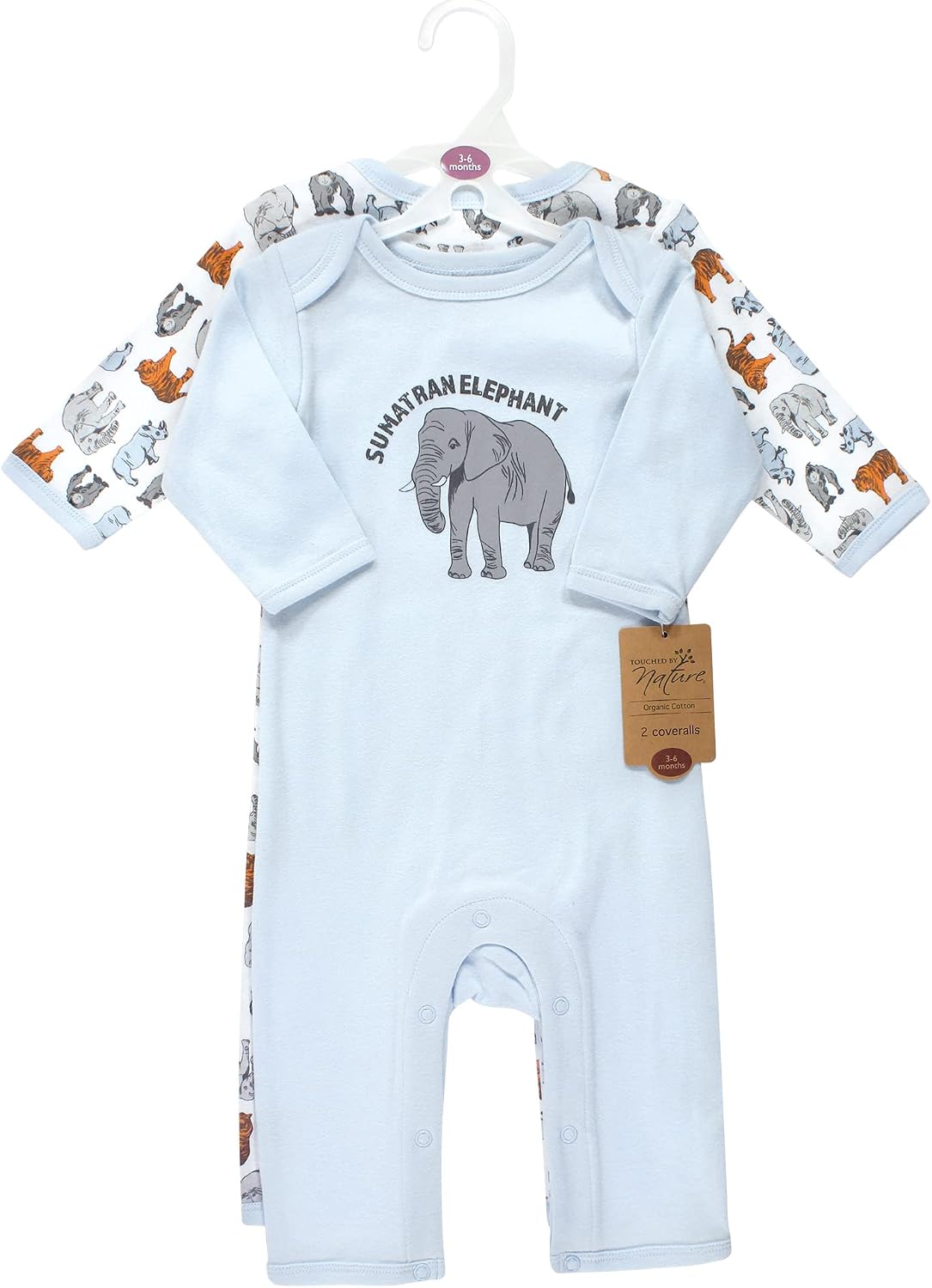 Touched by Nature Baby-Girls Organic Cotton Coveralls