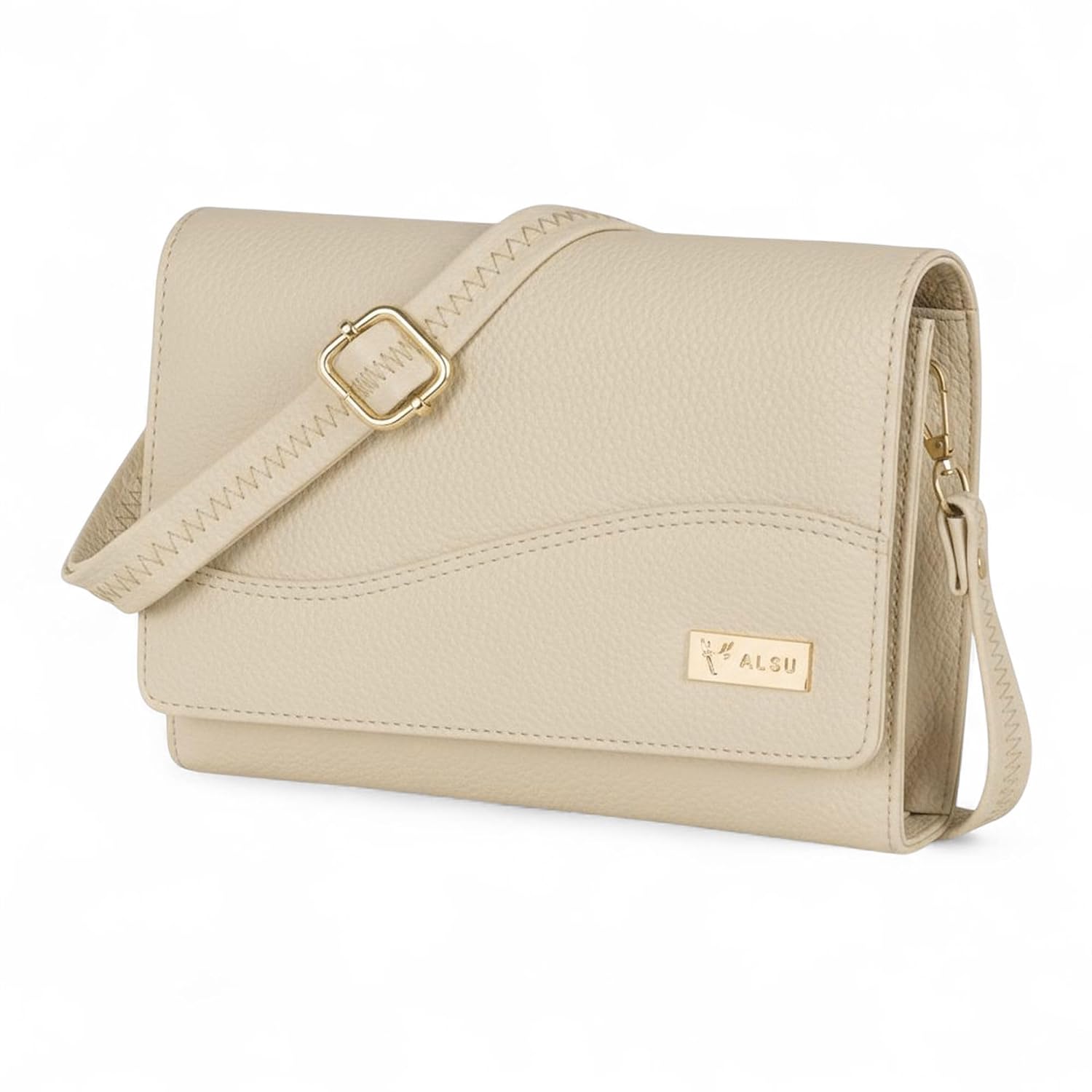 ALSU Women’s Vegan Leather Sling Bag| Stylish Crossbody Purse with Zipper Pocket & Card Slots | Magnetic Closure, Adjustab... - Review, Price and Buying Guide