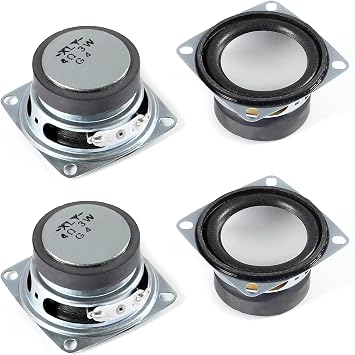 4PCS 2" 4Ohm 3W DIY Small Full Range Audio Speaker Stereo Woofer Loudspeaker for Arduino and DIY Speaker