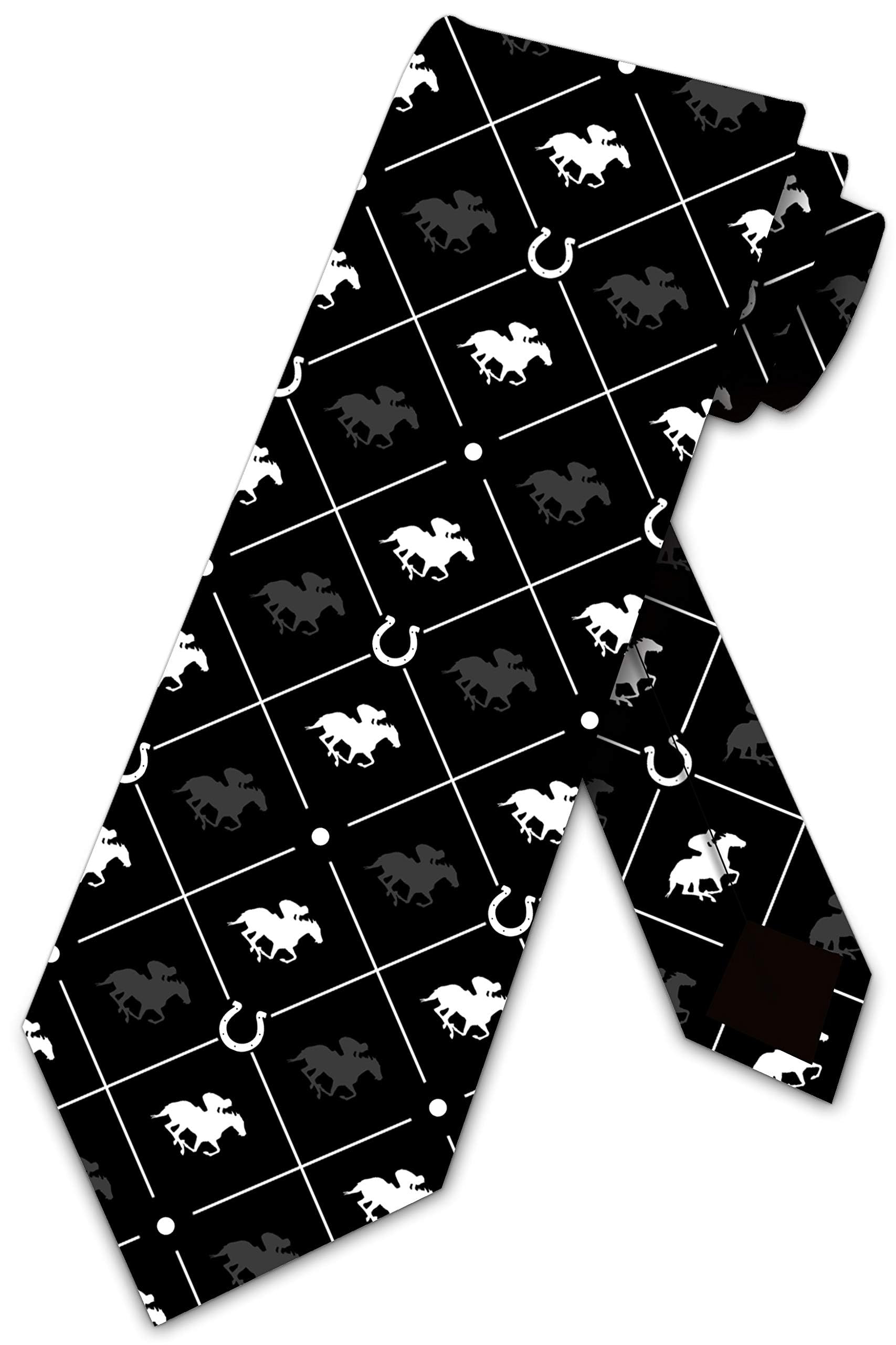 BHHJKK Horse Racing Ties Mens Equestrian Sports Business Necktie