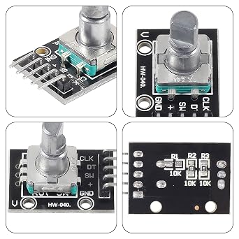 4pcs KY-040 Rotary Encoder Module 360 Degree Switch Encoders with Knobs Cap Brick Sensor Modules
