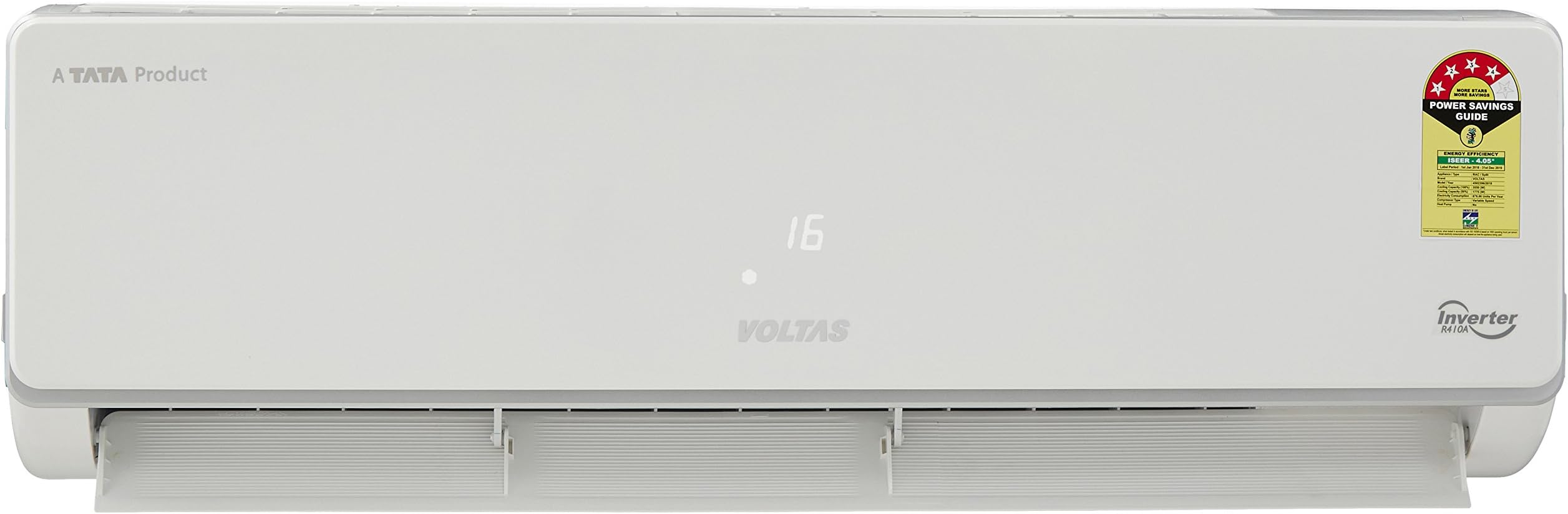 Voltas 1 Ton 4 Star Inverter Split AC (Copper 124V SZS White)