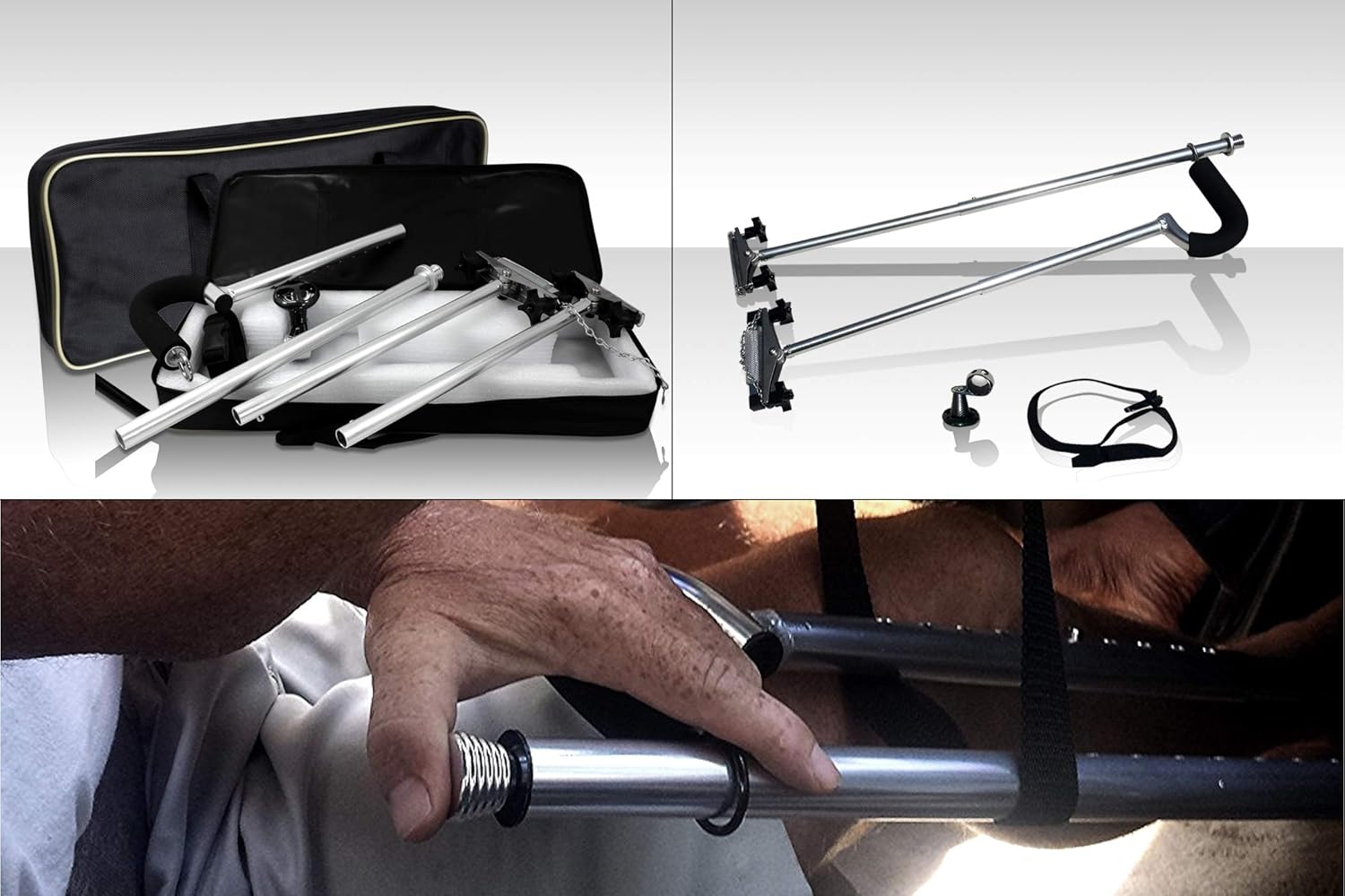 Sylvan Driveability Portable Handicap Driving Hand Controls with Carry Bag