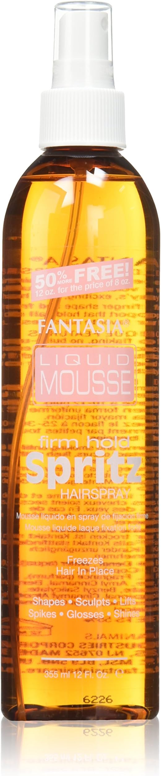 Fantasia Liquid Mousse Spritz Spray Firm Hold, 10 Fl Oz