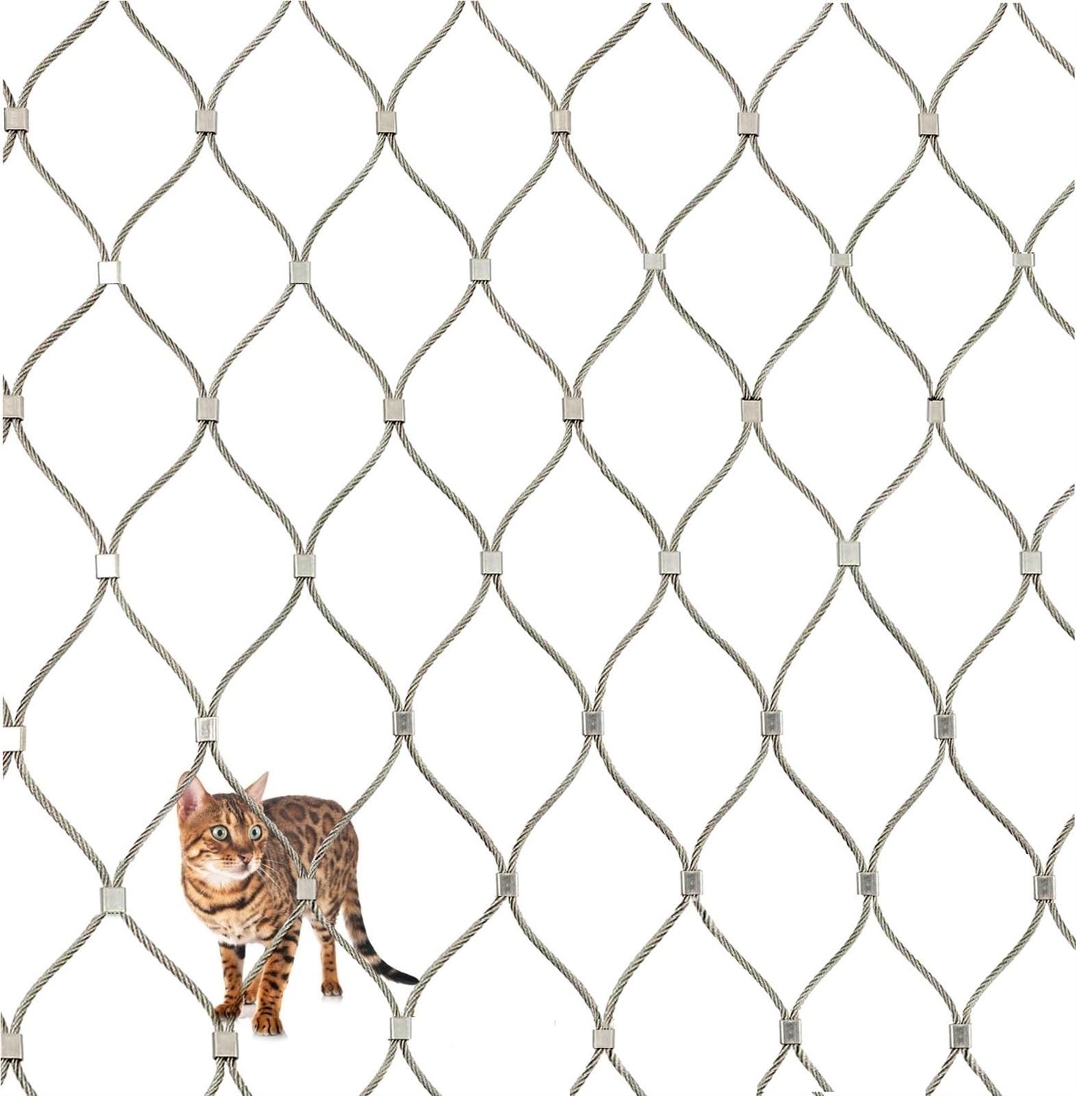 Treillis métallique robuste en acier inoxydable à mailles de 5cm pour barrière durable