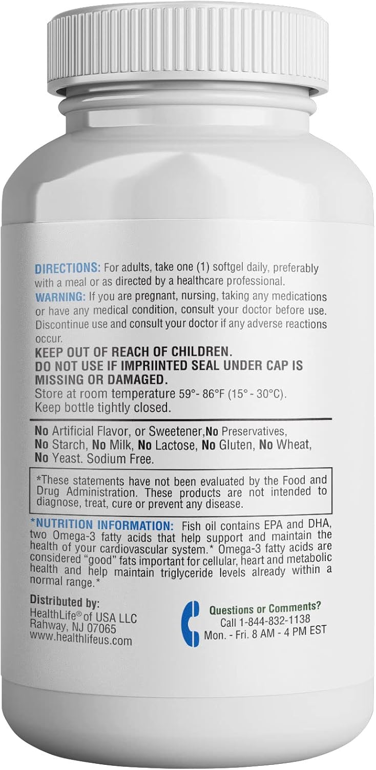 365 Health Omega 3-6-9 180 Softgels | from Fish, Flaxseed, Borage Oils | Non-GMO & Gluten Free - Image 5