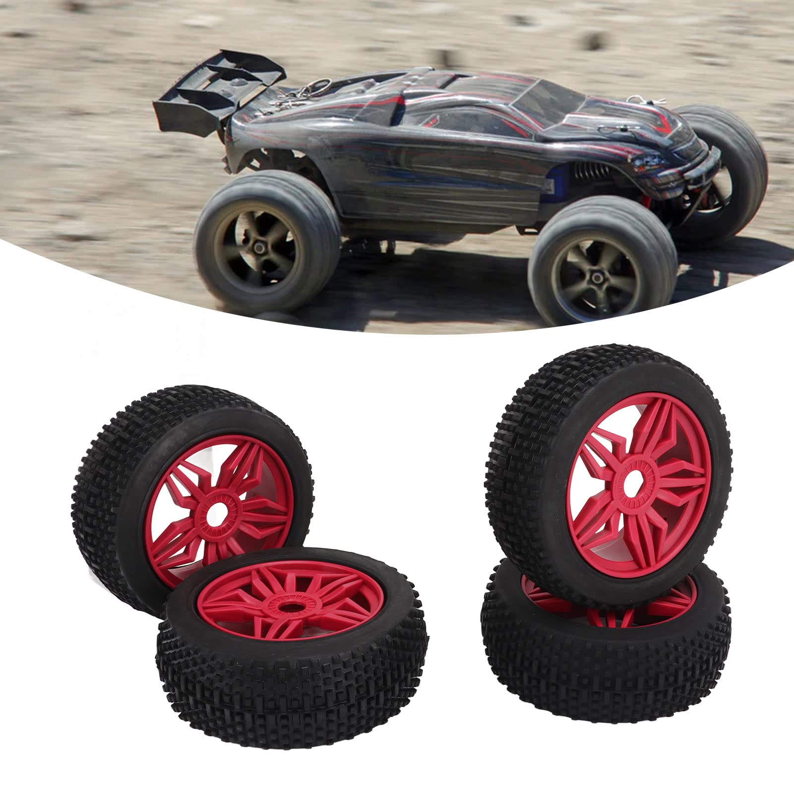 HobbyPark - Juego de ruedas de goma suave 1/10 RC Crawler 1.9 Lodo Slingers de 4.7 HobbyPark - Juego de ruedas de goma suave 1/10 RC Crawler 1.9 Lodo Slingers de 4.7